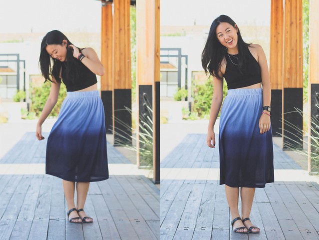 20 Outfits With Ombre Skirts To Repeat - Styleohol