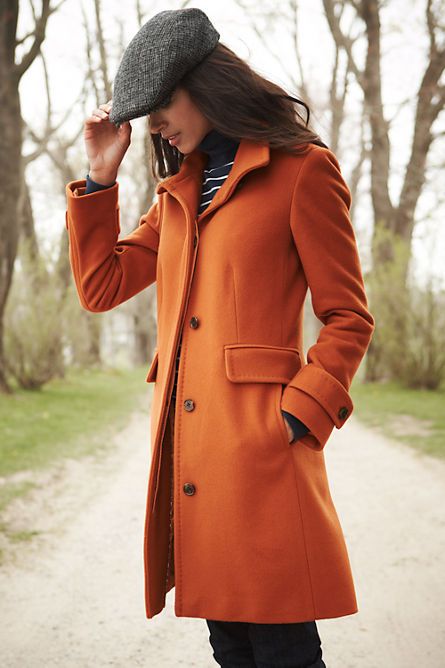 Women's Luxe Wool Walker Coat from Lands' End | Coat outfits .