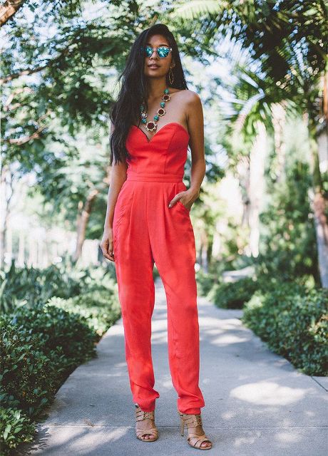 21 Orange Romper And Jumpsuit Outfit Ideas - Styleohol