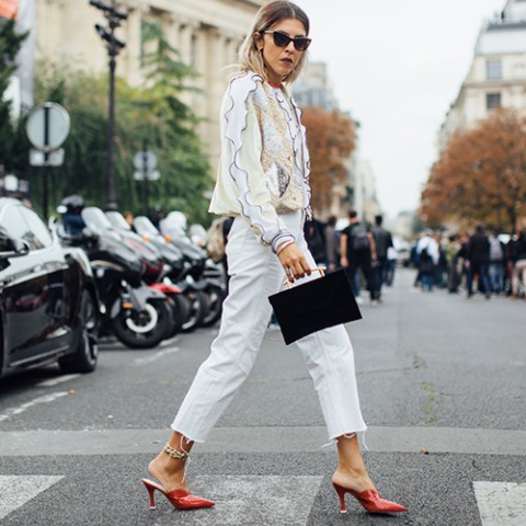 18 Outfits With Kitten Heel Mules - Styleohol