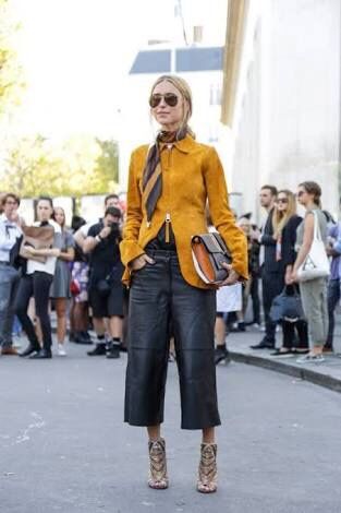 TheyAllHateUs | Fashion, Leather culottes, How to wear culott