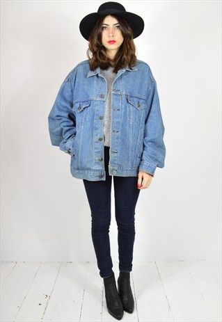 Vintage+90s+oversized+denim+jacket | Vintage denim jacket, Denim .
