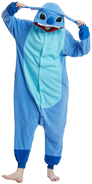 Amazon.com: Unisex-Adult Onesie Pajamas Stitch Animal Sleepwear .