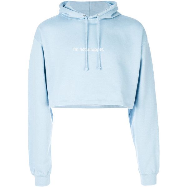 F.A.M.T. cropped hoodie (€105) ❤ liked on Polyvore featuring tops .