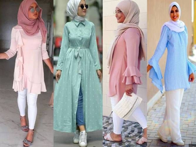 Hijab outfits in pastel colors | Hijab trends, Hijab outfit .