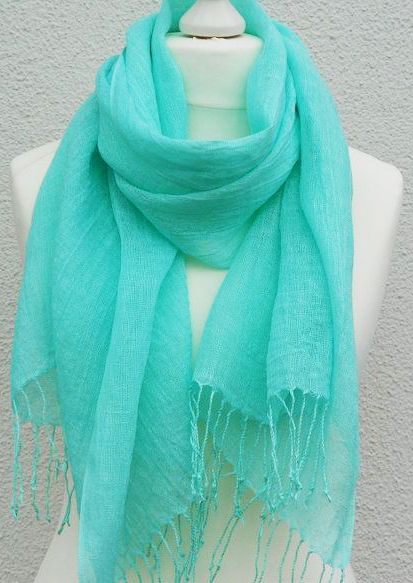 Pastel scarf, Fashion, Linen scarv