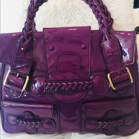 Valentino Garavani Bags | Valentino Elegant Purple Patent Leather .