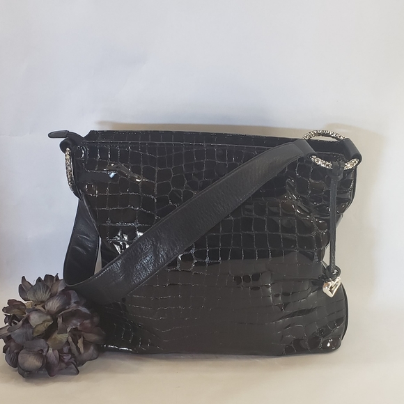 Brighton Bags | Black Patent Leather Purse | Poshma