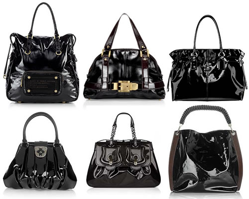 Hot Trend: Black Patent Leather Bags - PurseBl