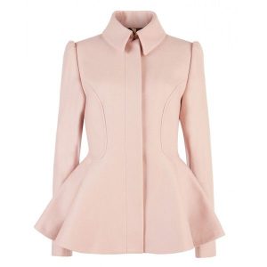 Ted Baker SOLLEL - Short peplum coat ($395) ❤ liked on Polyvore .