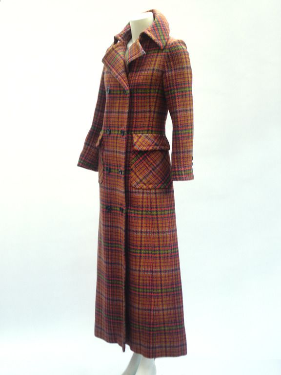 1960s Calvin Klein Maxi Coat | 1stdibs.com | 1960s outfits, Maxi .