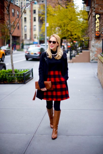 20 Outfits With Plaid Skirts For Winter - Styleohol