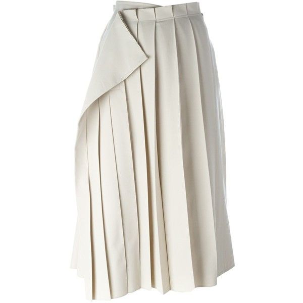 Yohji Yamamoto Vintage Pleated Wrap Skirt | High waisted pleated .