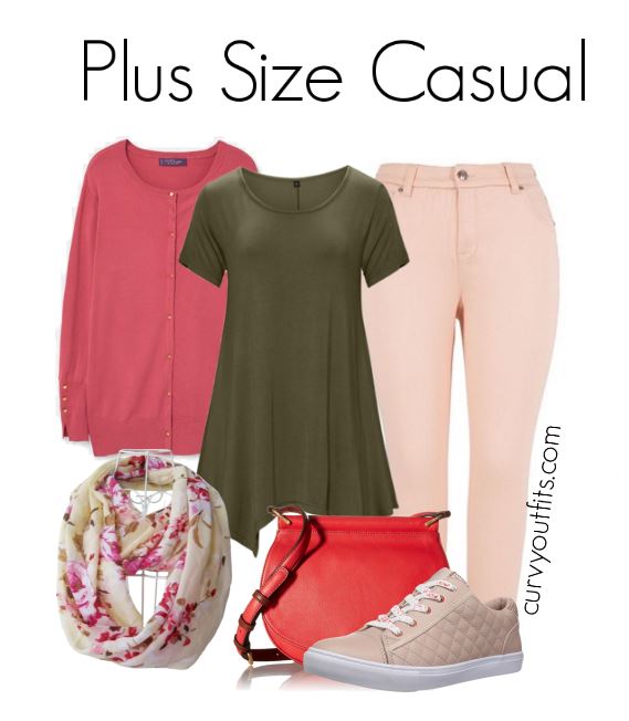 OOTD : plus size casual spring outfit to wear this weekend .