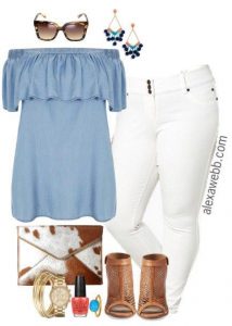 Plus Size Trendy Spring Outfit - Alexa Webb | Trendy spring .