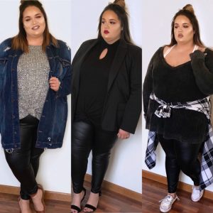How To Style Leather Leggings: Plus Size Outfit - Tricia Ann Stoeckl