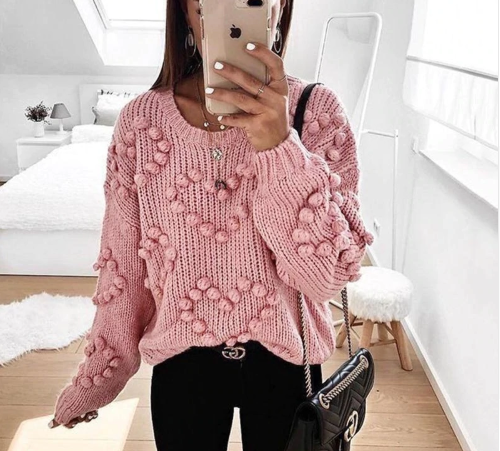Heart Pom Pom sweater | Fashion, Clothes, Fashion outfi