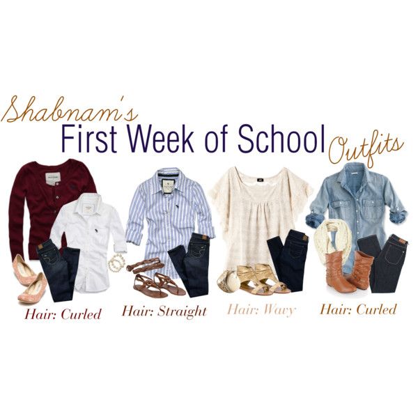 First Week of School Outfits | College outfits, School fashion .