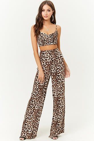 Leopard Print High-Waisted Pants | Forever 21 | High waisted .