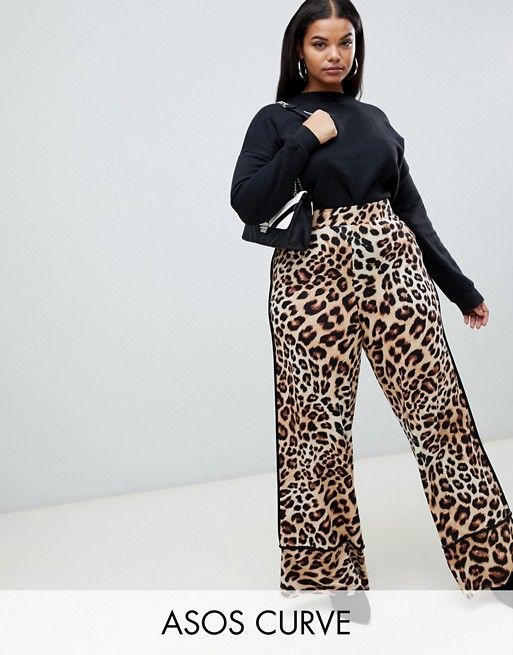 image.AlternateText | Wide leg pants outfit, Leopard pants outfit .