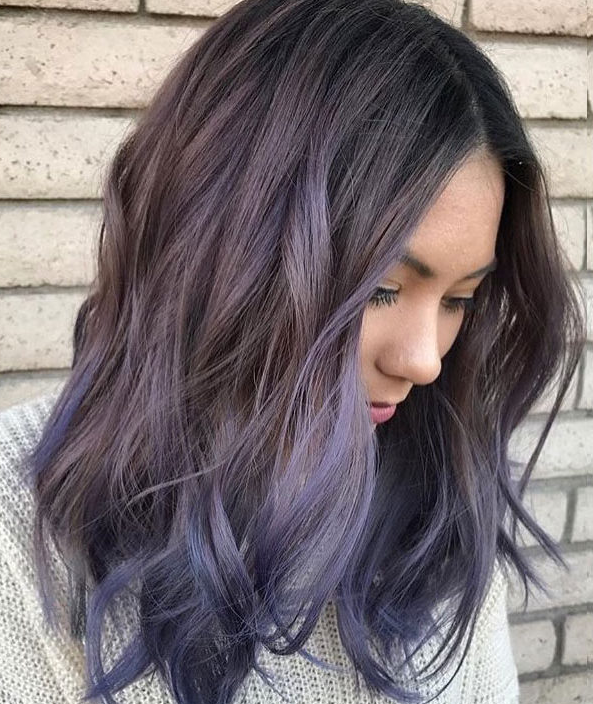 30 Brand New Ultra Trendy Purple Balayage Hair Color Ide