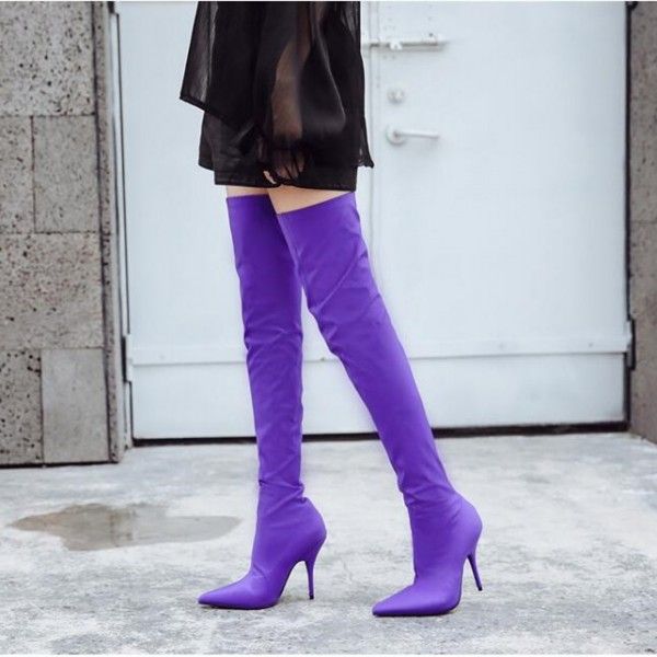 Women's Fall and Winter Fashion Thigh High Boots Outfits Winter .
