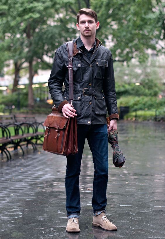 In Nasty Weather With Style: 28 Rainy Day Men Outfits - Styleohol