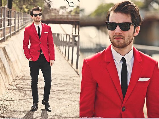 Ben's fashion sense is amaaazing. | Red blazer mens, Blazer .