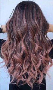 43+ ideas for hair color ideas for brunettes balayage rose gold .
