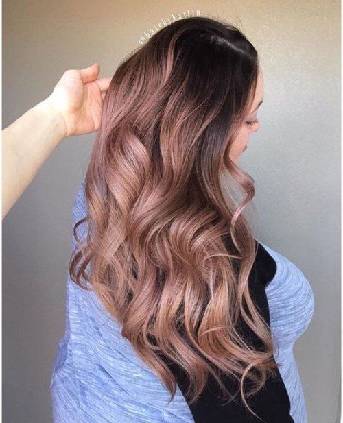 50 Rose Gold Hair Color Ideas | Hair styles, Hair color 2018, Hair .