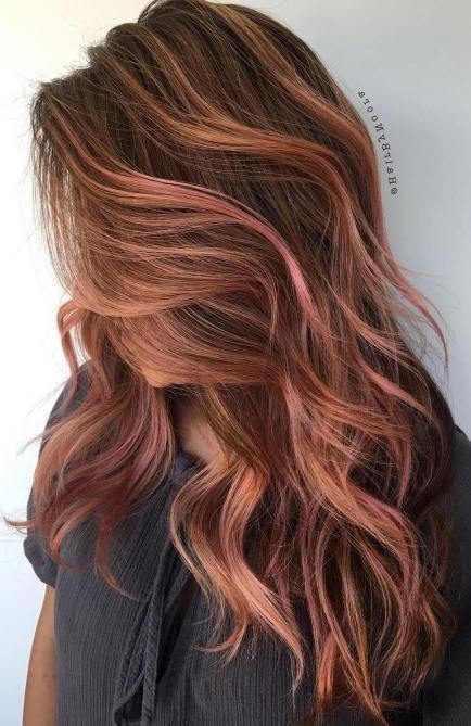 17 Pretty Rose Gold Balayage - Hair Color Ideas for 2019 .