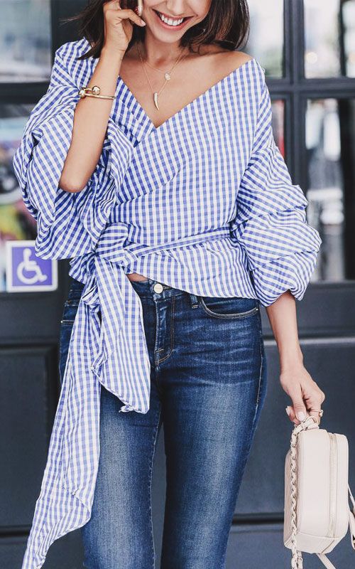 25 Stylish Ruffle Top Outfits to Rock This Summer | Ruffle tops .
