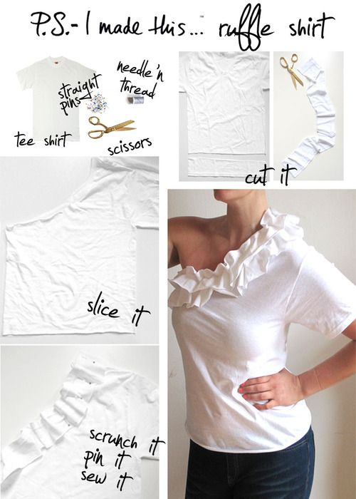 Community Post: 29 Ways To Makeover A Boxy Men's T-Shirt | Diy .