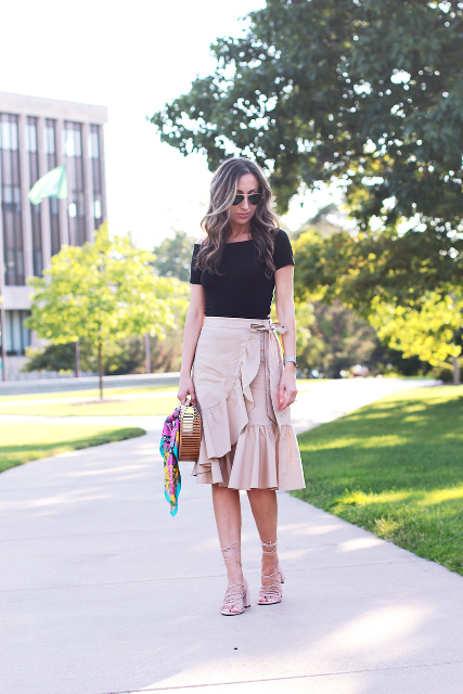 Outfit Ideas With Ruffle Wrap Skirts And Dresses .