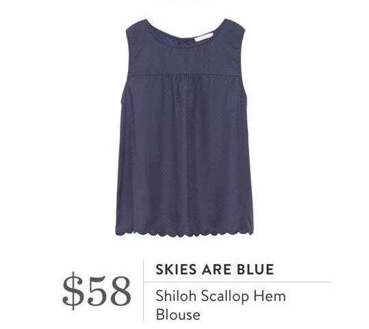 Skies are Blue Shiloh Scallop Hem Blouse | Hem blouse, Fashion .