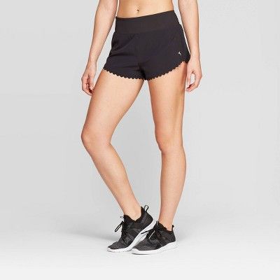 Women's Scalloped Edge Shorts With Inner Brief - JoyLab™ : Target .