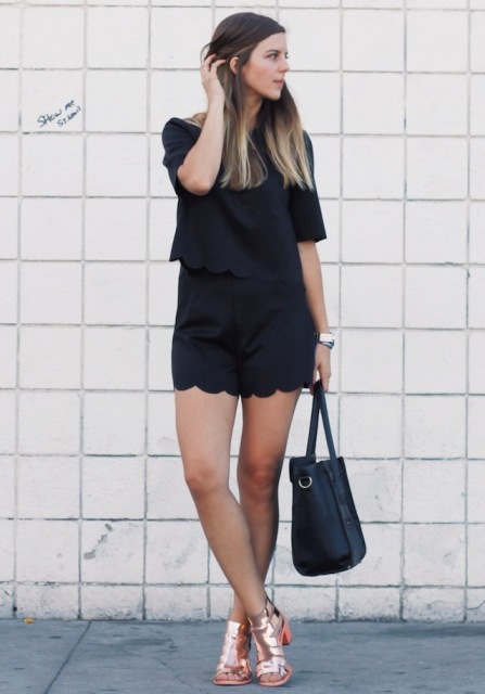 21 Scallop Shorts Outfits For Stylish Girls - Styleohol