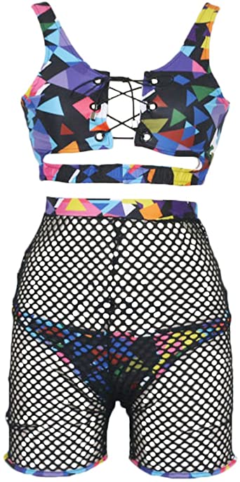 Amazon.com: Lookwoild Womens Sexy Swimwear Push-up Front Lace Up .