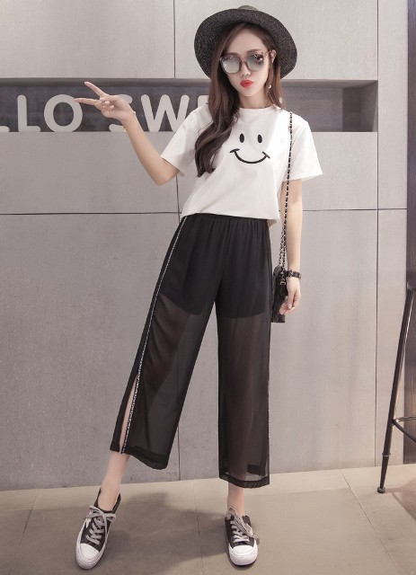 15 Look Ideas With Side Slit Culottes - Styleohol