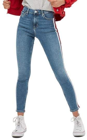 Topshop Jamie Side Stripe Jeans | Striped jeans, Jeans outfit .
