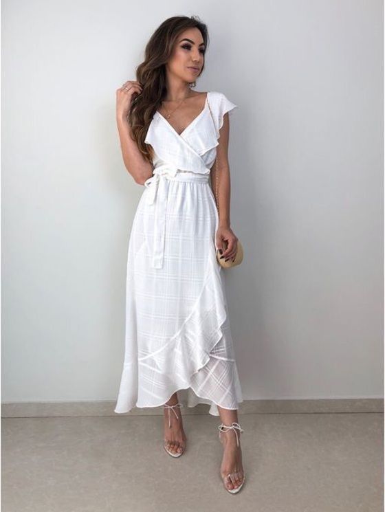 Dress - Wheretoget | Sleeveless dress summer, White dress summer .