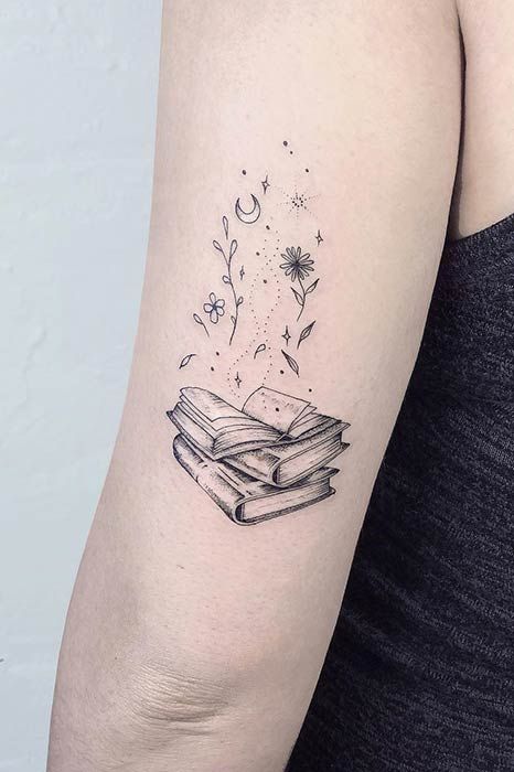 23 Awesome Tattoo Ideas for Book Lovers | Page 2 of 2 | StayGlam .