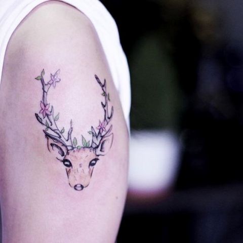 Picture Of small deer women tatt