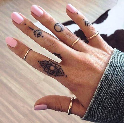 33 Small & Meaningful Finger Tattoos Ideas | Finger tattoo for .
