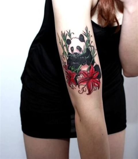 24 Small Panda Bear Tattoo Ideas For Girls | Beauty | Panda tattoo .