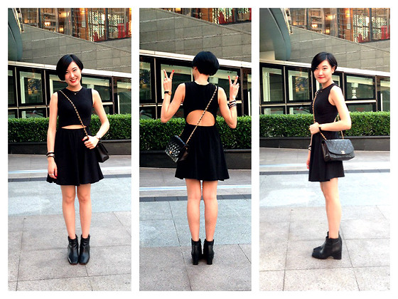 Debbie Chan - Chanel Chain Bag, Asos Cutout Dress, Calvin Klein .