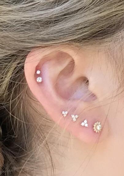 Finally healed and happy with my stack! (Ear) : pierci