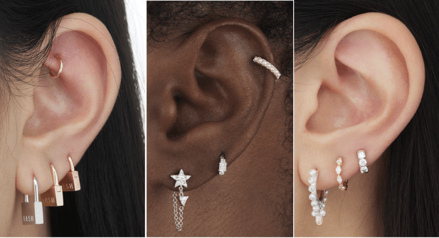 CuratedEar: How To Stack Your Ear Piercings Like A Pro | Blog .