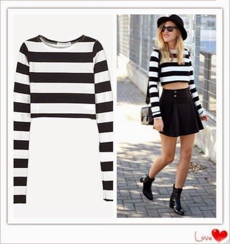 How to Chic: STRIPED CROP TOP - OUTFIT | Crop top outfits, Stripe .