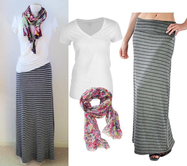 Get The Look: Simple and Chic Way to wear Striped Maxi Ski
